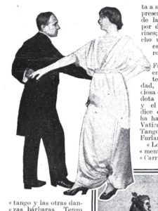 Enrico Pichetti balla la furlana con sua moglie (da Caras y Caretas)